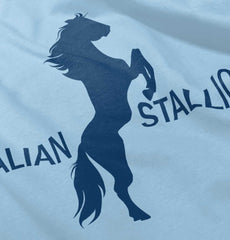 Italian Stallion Infant Baby Bib-Direct To Garment Print-Brisco Baby