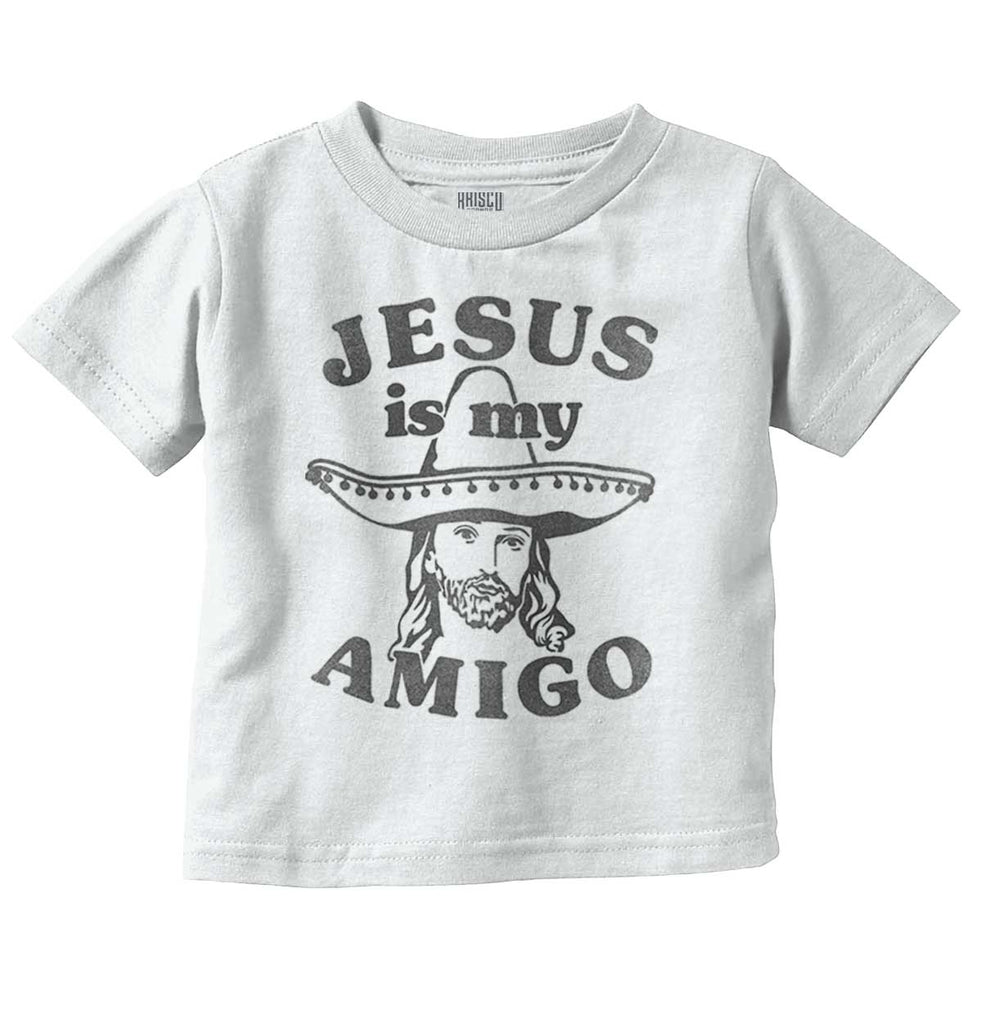 Amigo Jesus Infant Toddler T Shirt-Direct To Garment Print-Brisco Baby