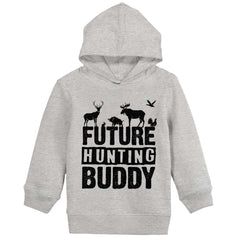 Future Deer Hunting Bud Toddler Pullover Hoodie-Direct To Garment Print-Brisco Baby