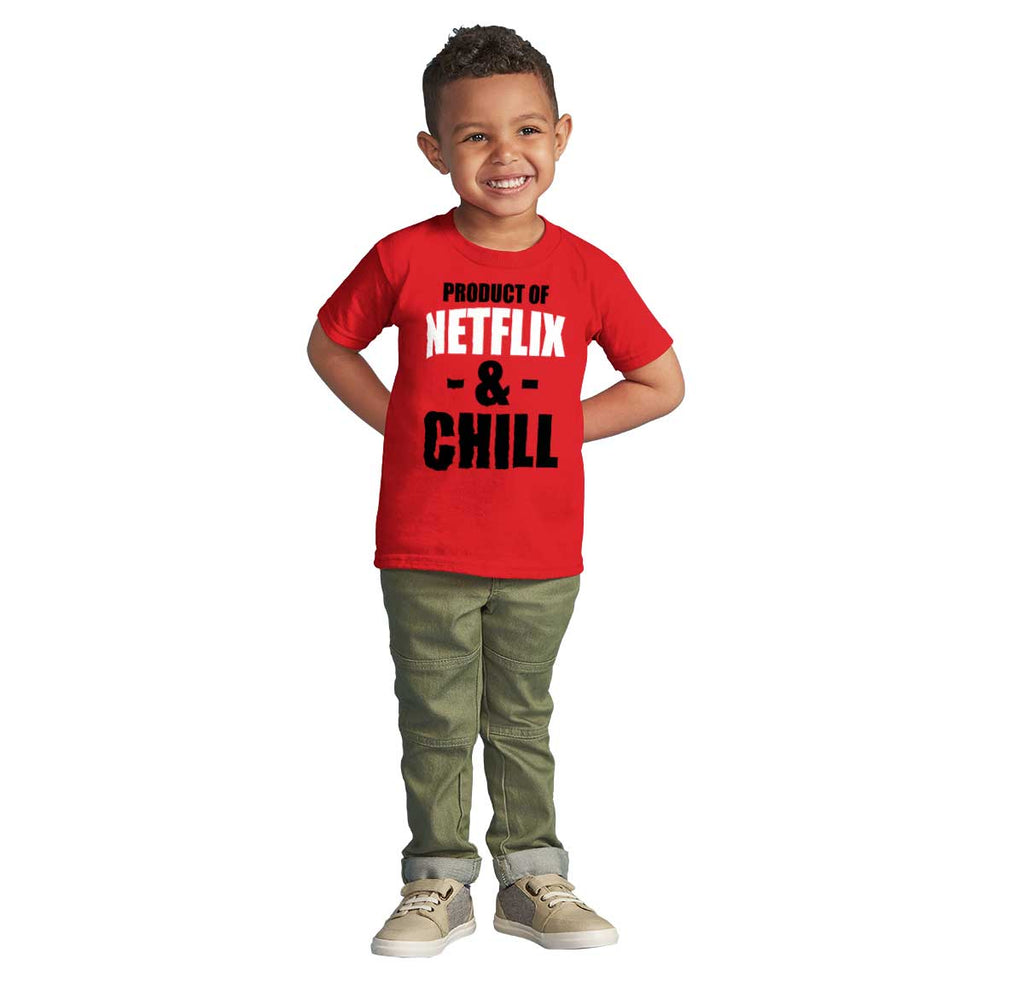 Netflix & Chill Infant Toddler T Shirt-Direct To Garment Print-Brisco Baby