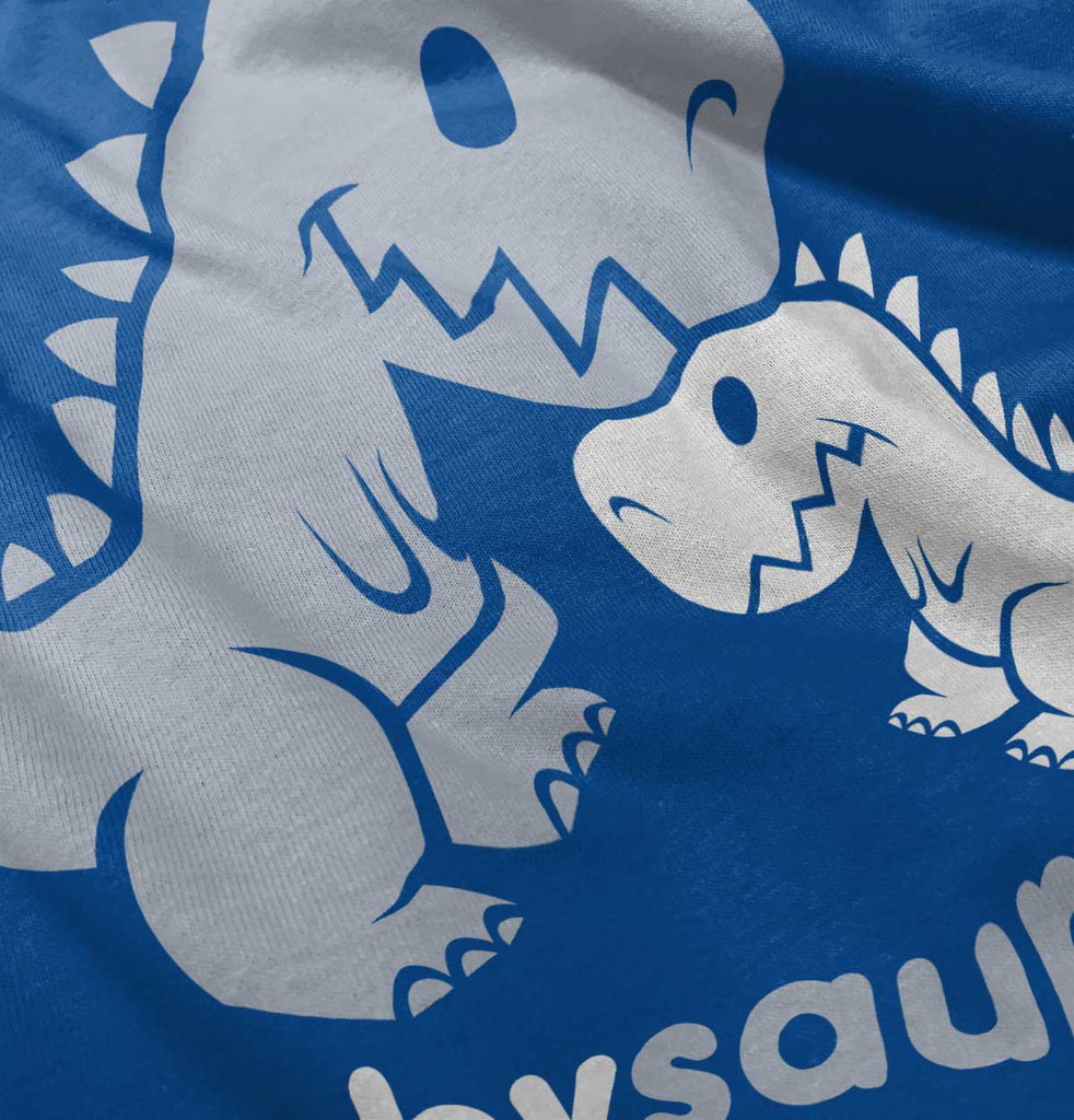 Babysaurus Rex Solid Baby Pajama Top-Direct To Garment Print-Brisco Baby