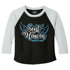 Sent From Heaven Toddler Baseball-Direct To Garment Print-Brisco Baby