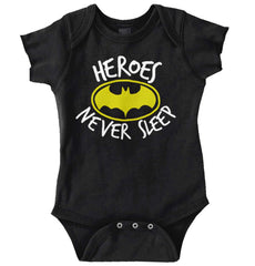 Heroes Never Sleep Romper Bodysuit-Direct To Garment Print-Brisco Baby