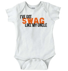 Swag Like My Uncle Romper Bodysuit-Direct To Garment Print-Brisco Baby