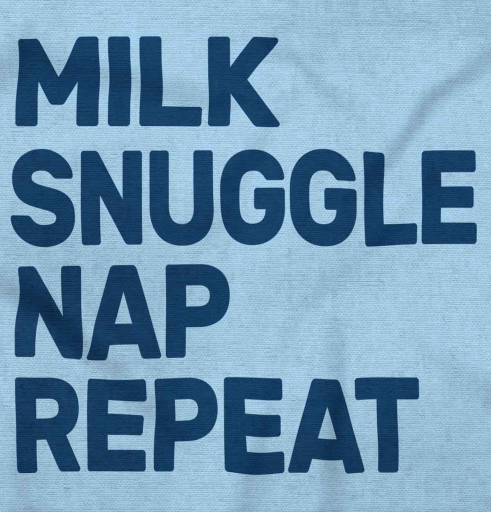 Milk Snuggle Nap Romper Bodysuit-Direct To Garment Print-Brisco Baby