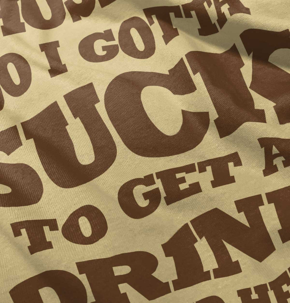 Get A Drink Romper Bodysuit-Direct To Garment Print-Brisco Baby