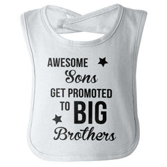Awesome Sons Promoted Infant Baby Bib-Direct To Garment Print-Brisco Baby