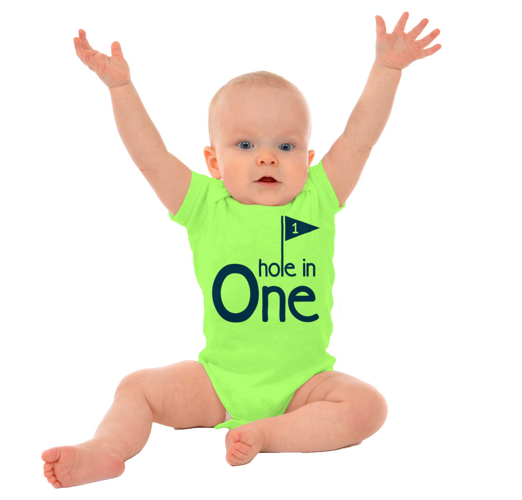 Hole In One Romper Bodysuit-Direct To Garment Print-Brisco Baby