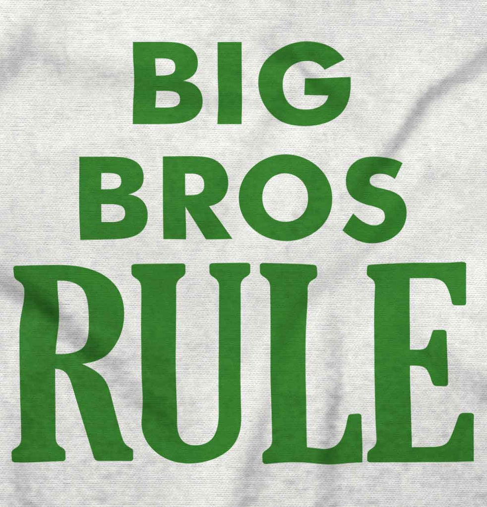 Big Bros Rule Infant Toddler T Shirt-Direct To Garment Print-Brisco Baby