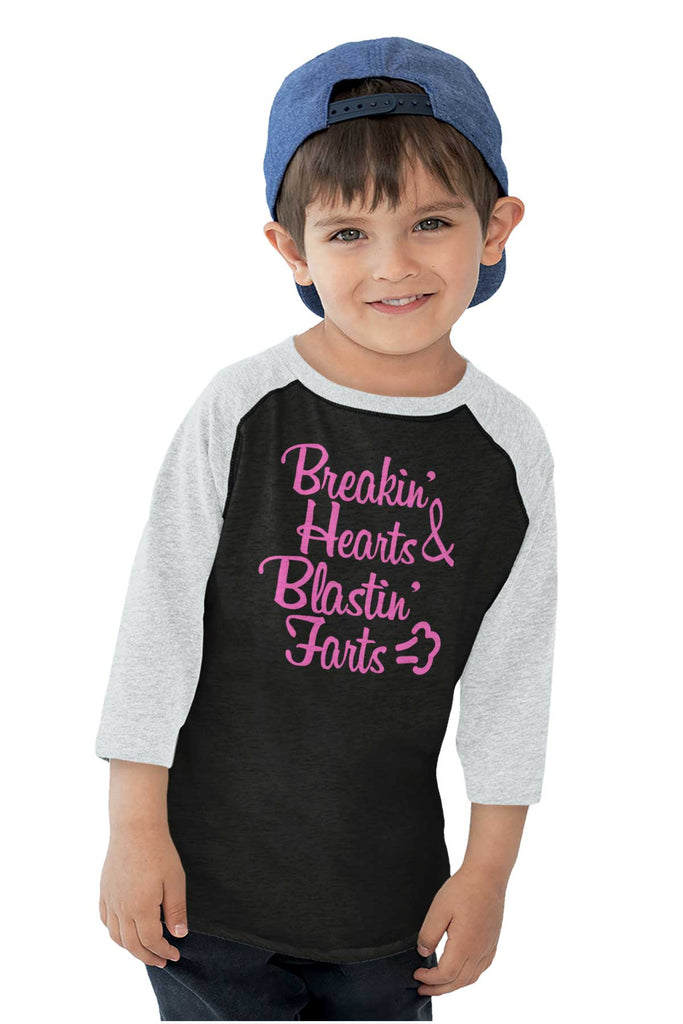 Blastin Farts Toddler Baseball-Direct To Garment Print-Brisco Baby