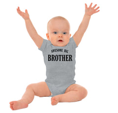 Awesome Big Brother Romper Bodysuit-Direct To Garment Print-Brisco Baby