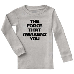 Force Awakens You Solid Baby Pajama Top-Direct To Garment Print-Brisco Baby