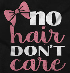 No Hair Don't Care Infant Baby Bib-Direct To Garment Print-Brisco Baby