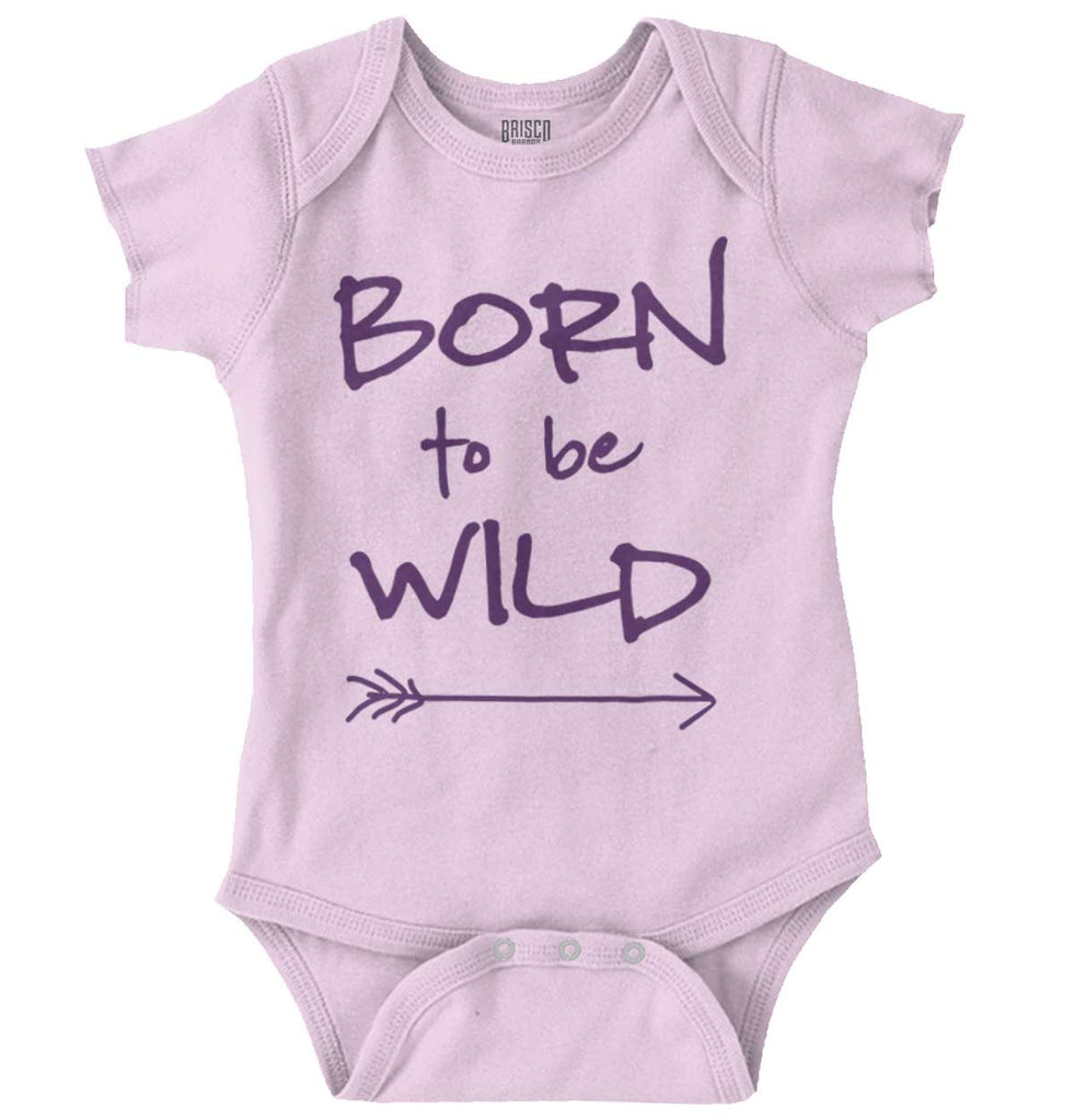 Born To Be Wild Romper Bodysuit-Direct To Garment Print-Brisco Baby