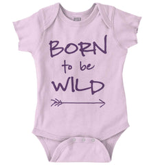Born To Be Wild Romper Bodysuit-Direct To Garment Print-Brisco Baby