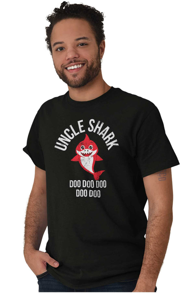 Cartoon Uncle Shark T Shirt-Direct To Garment Print-Brisco Baby