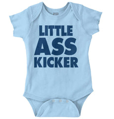 Little Ass Kicker Romper Bodysuit-Direct To Garment Print-Brisco Baby