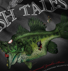 Largemouth Zombie Bass Romper Bodysuit-Direct To Garment Print-Brisco Baby