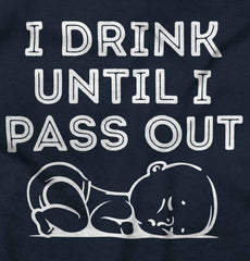 Until I Pass Out Romper Bodysuit-Direct To Garment Print-Brisco Baby