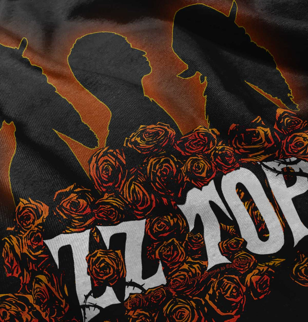 ZZ Top Roses Infant Baby Bib-Direct To Garment Print-Brisco Baby