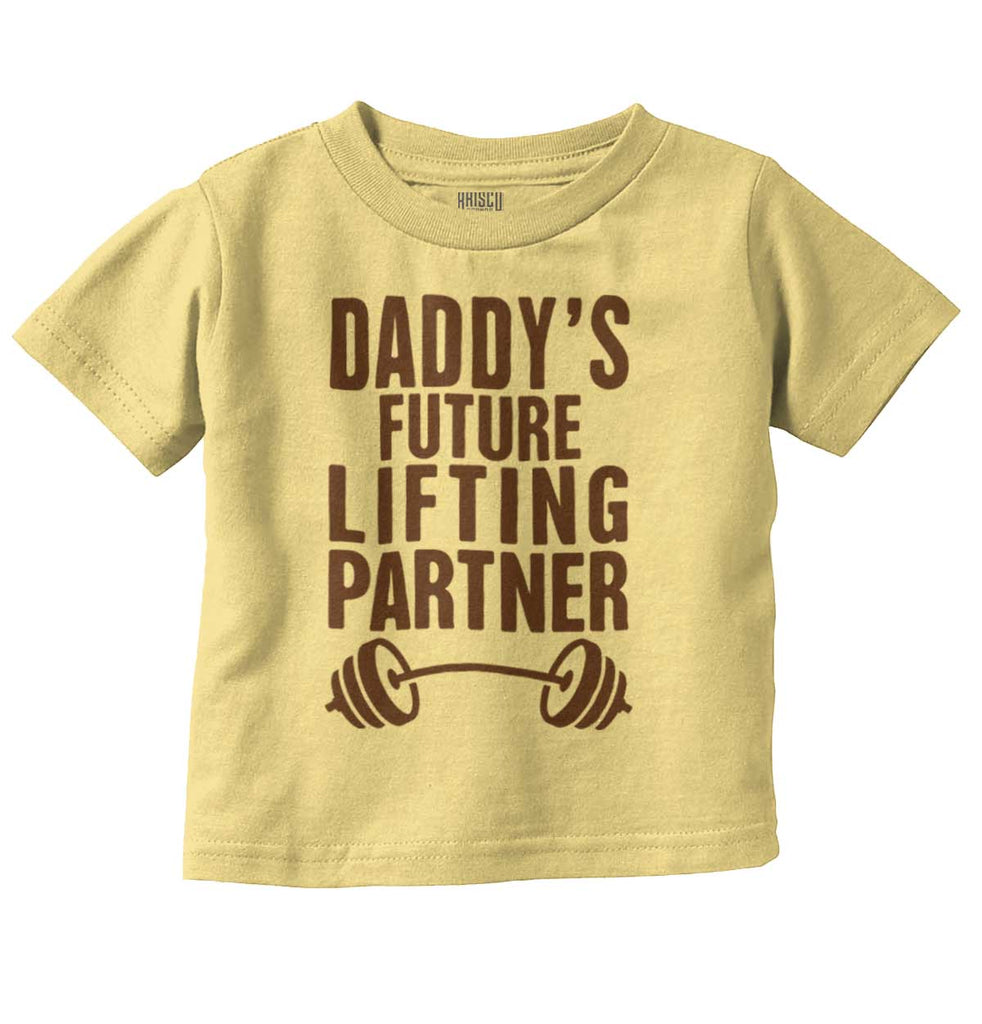 Lifting Partner Infant Toddler T Shirt-Direct To Garment Print-Brisco Baby