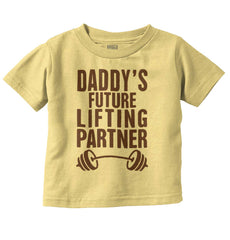 Lifting Partner Infant Toddler T Shirt-Direct To Garment Print-Brisco Baby
