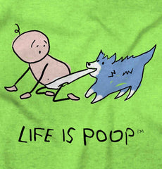 Dog Pull Infant Toddler T Shirt-Direct To Garment Print-Brisco Baby