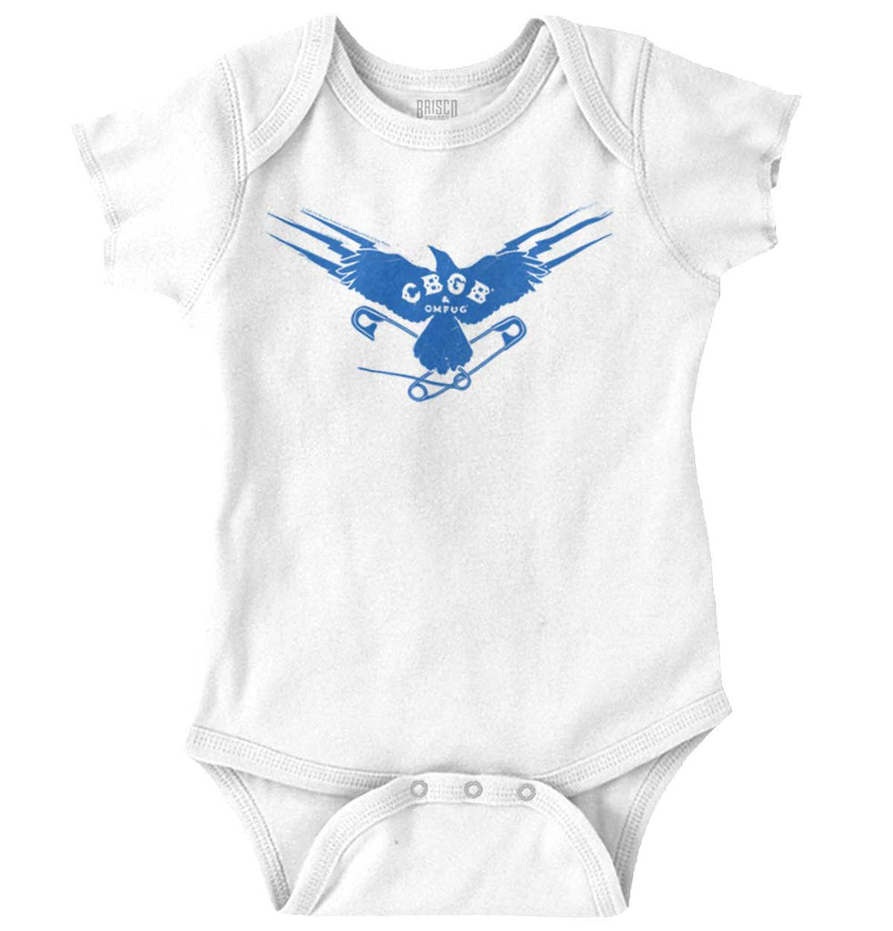 Eagle CBGB Romper Bodysuit-Direct To Garment Print-Brisco Baby