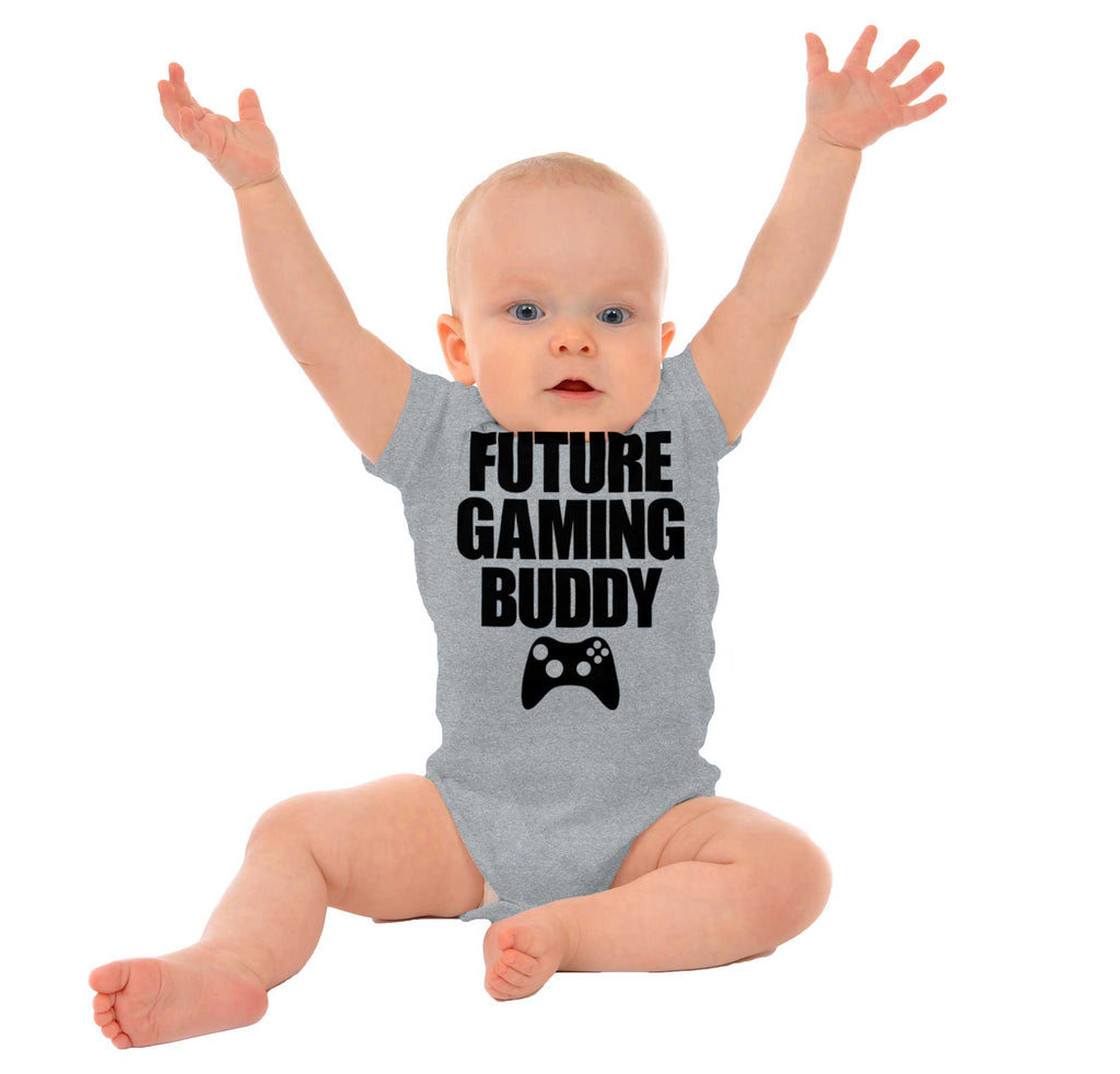 Future Gaming Buddy Romper Bodysuit-Direct To Garment Print-Brisco Baby