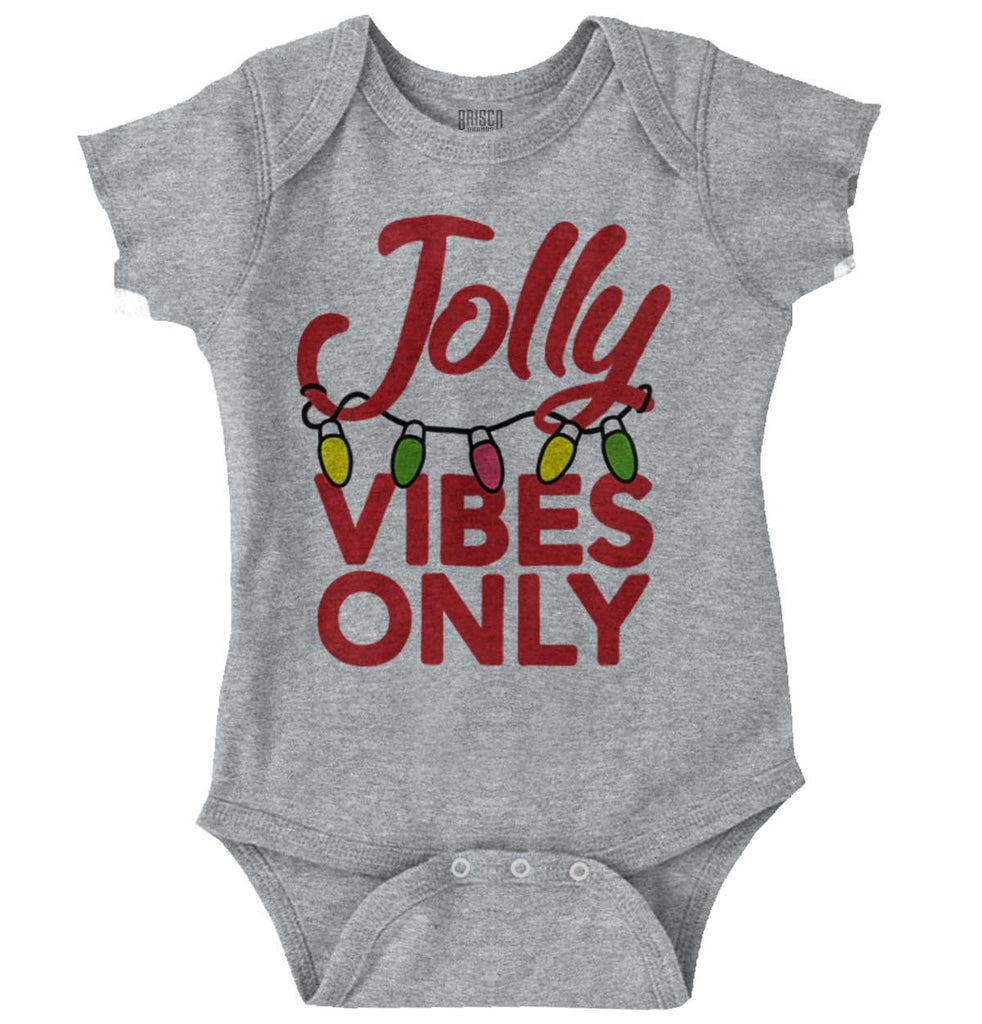 Jolly Vibes Only Romper Bodysuit-Direct To Garment Print-Brisco Baby