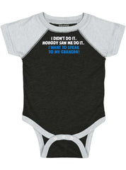 I Didn't Do It Raglan Romper Bodysuit-Direct To Garment Print-Brisco Baby