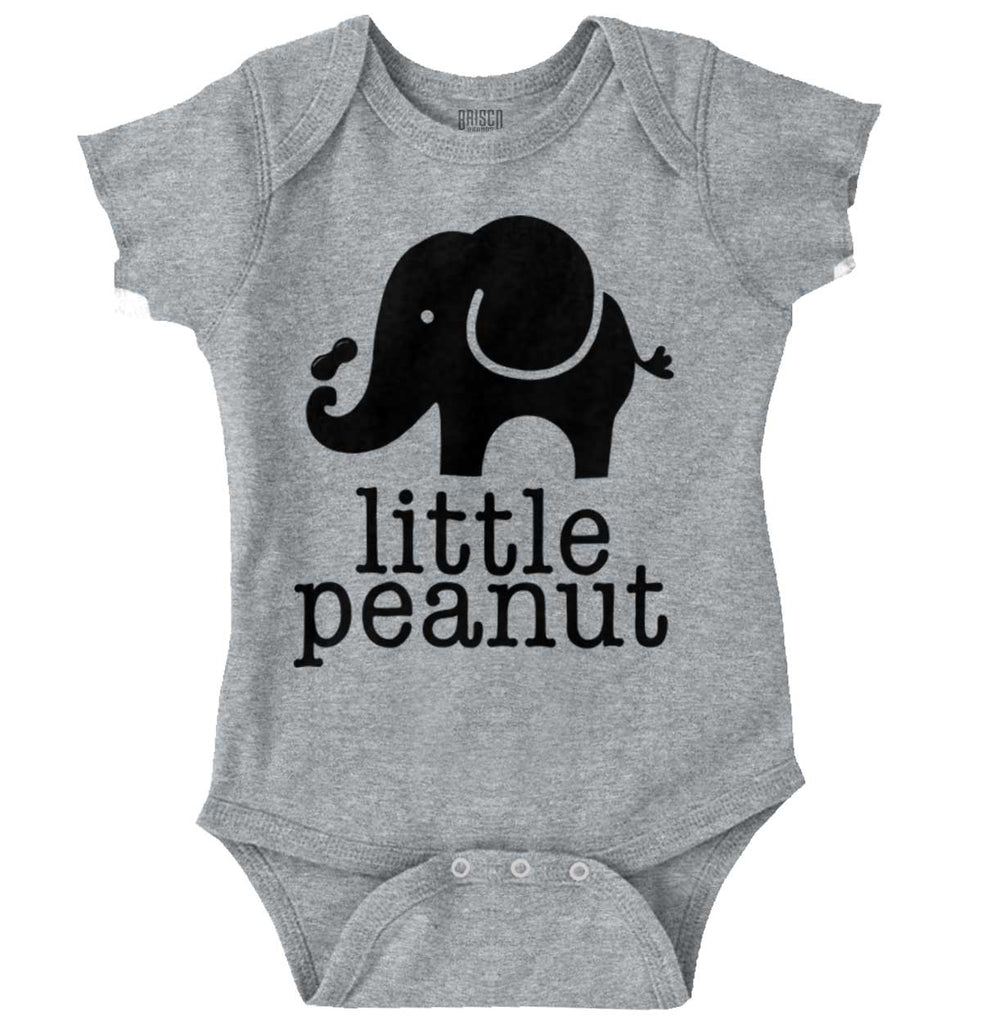 Elephant Peanut Romper Bodysuit-Direct To Garment Print-Brisco Baby