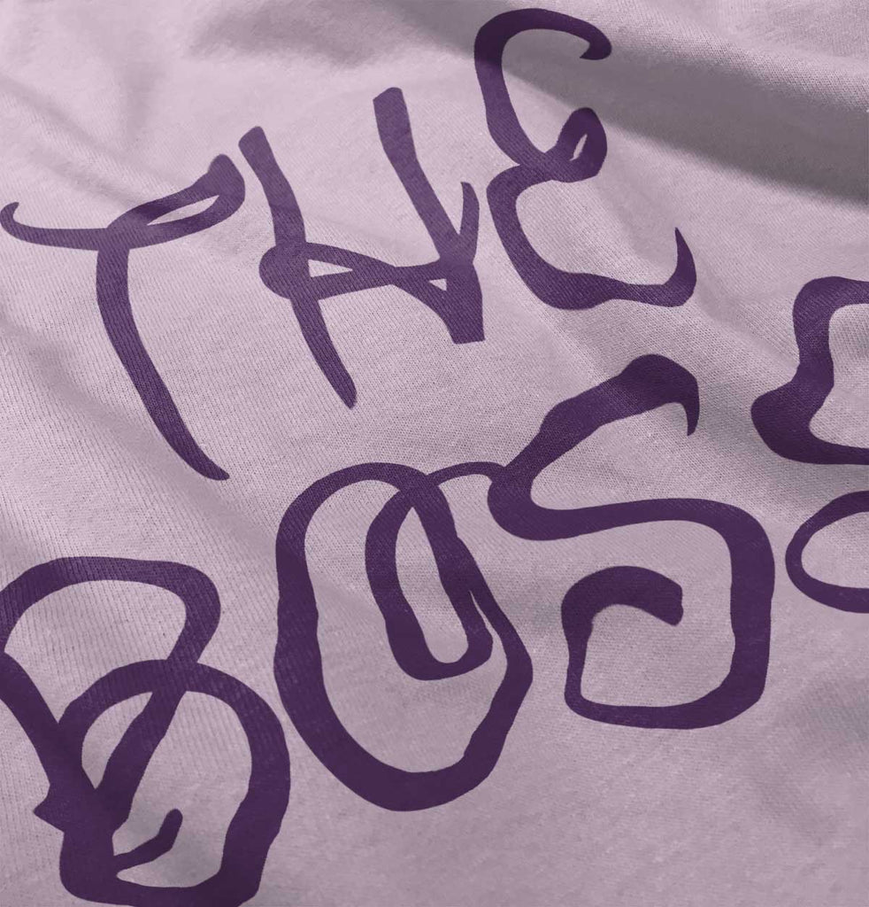 The Boss Infant Baby Bib-Direct To Garment Print-Brisco Baby