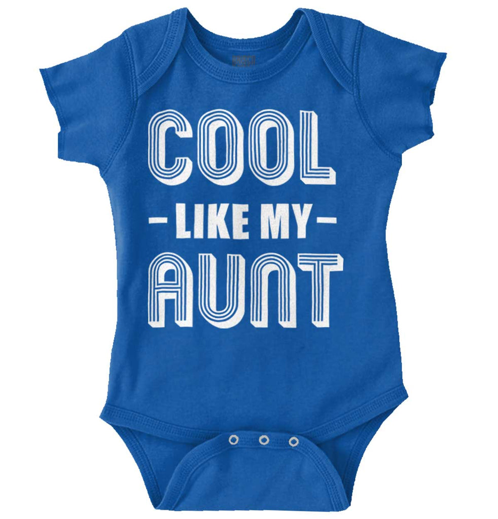 Cool Like My Aunt Romper Bodysuit-Direct To Garment Print-Brisco Baby