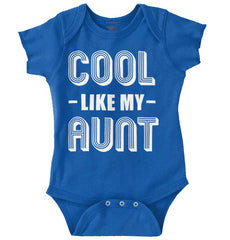 Cool Like My Aunt Romper Bodysuit-Direct To Garment Print-Brisco Baby