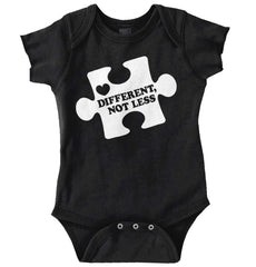 Different Not Less Romper Bodysuit-Direct To Garment Print-Brisco Baby