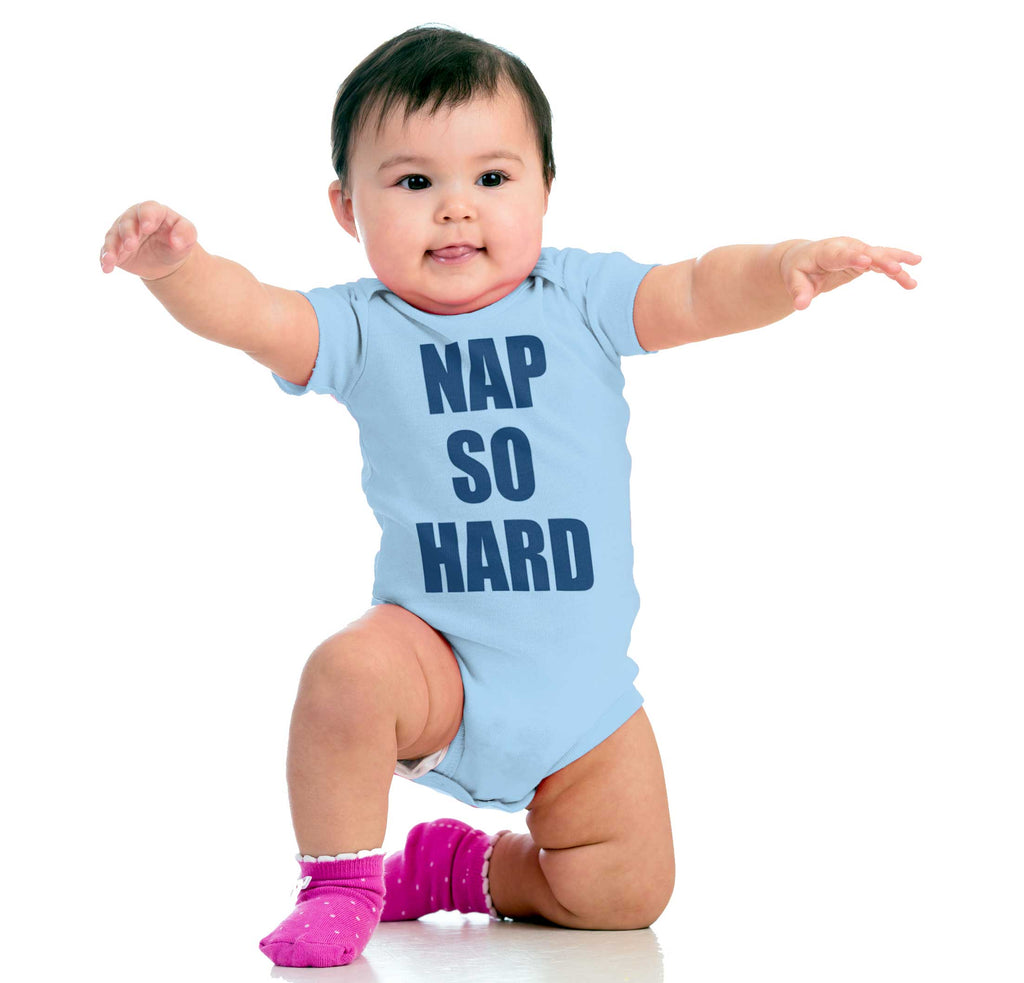 Nap So Hard Romper Bodysuit-Direct To Garment Print-Brisco Baby