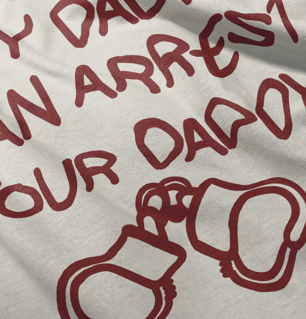 Arrest Your Daddy Baby Striped Skirt Dress-Direct To Garment Print-Brisco Baby