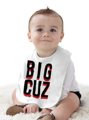 Big Cuz Infant Baby Bib-Direct To Garment Print-Brisco Baby