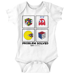 Problem Solved Romper Bodysuit-Direct To Garment Print-Brisco Baby