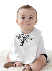 First Tattoo Infant Baby Bib-Direct To Garment Print-Brisco Baby