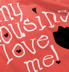 Cousins Love Me Toddler Football Jersey Tee-Direct To Garment Print-Brisco Baby