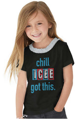 I Got This Toddler Ruffled Trim T-Shirt-Direct To Garment Print-Brisco Baby