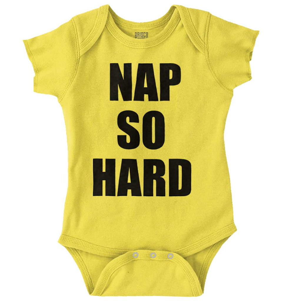 Nap So Hard Romper Bodysuit-Direct To Garment Print-Brisco Baby