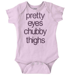 Chubby Thighs Romper Bodysuit-Direct To Garment Print-Brisco Baby