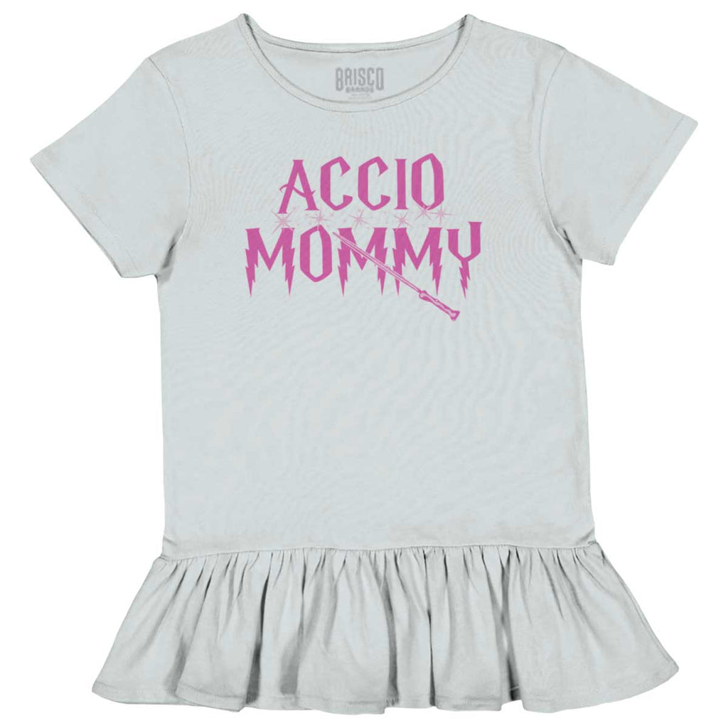 Accio Mommy Toddler Ruffle Bottom Tee-Direct To Garment Print-Brisco Baby