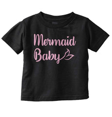 Mermaid Baby Infant Toddler T Shirt-Direct To Garment Print-Brisco Baby