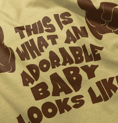 Adorable Looks Like Infant Toddler T Shirt-Direct To Garment Print-Brisco Baby