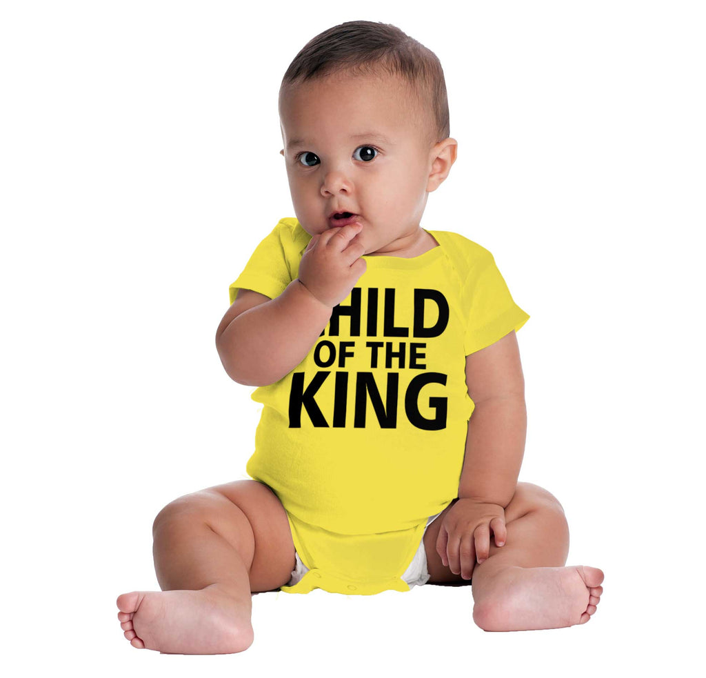 Child Of The King Romper Bodysuit-Direct To Garment Print-Brisco Baby
