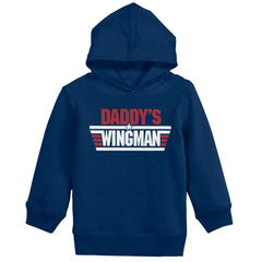Daddy's Wingman Toddler Pullover Hoodie-Direct To Garment Print-Brisco Baby